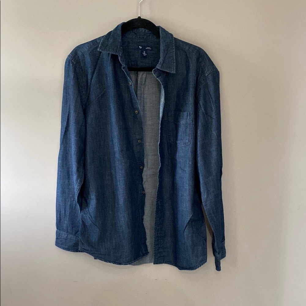 GAP Blue Button Down Shirt Classic Denim